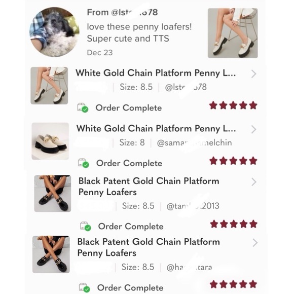 White Gold Chain Platform Penny Loafers - Picture 9 of 11